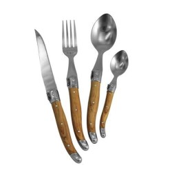 Ménagère 24 pcs en inox - Laguiole| Couverts colorés | Lebrun Couverts