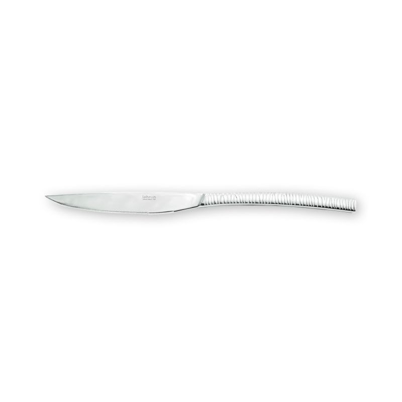 Couteau Steak RESSAC – Inox 18.0 – miroir strié | Lebrun Couverts