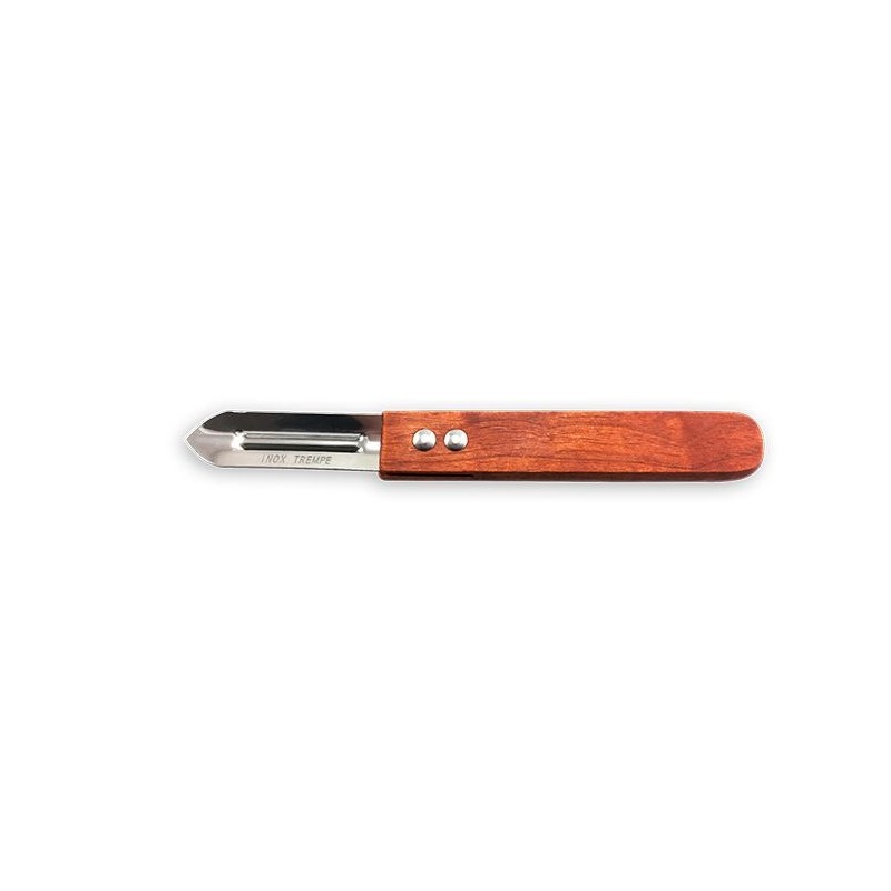 Éplucheur - Manche Bois - Inox | Lebrun Couverts