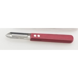 Éplucheur - Manche Bois Colori Rouge - Inox | Lebrun Couverts
