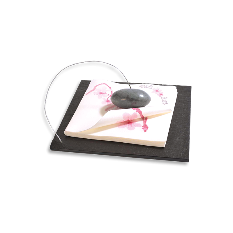 Porte serviette ardoise carré - Personnalisable | LEBRUN Couverts