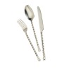 PALMIER Torsadé MENAGERE 24 PCS COUTEAU TABLE