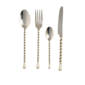 PALMIER Torsadé MENAGERE 24 PCS COUTEAU TABLE