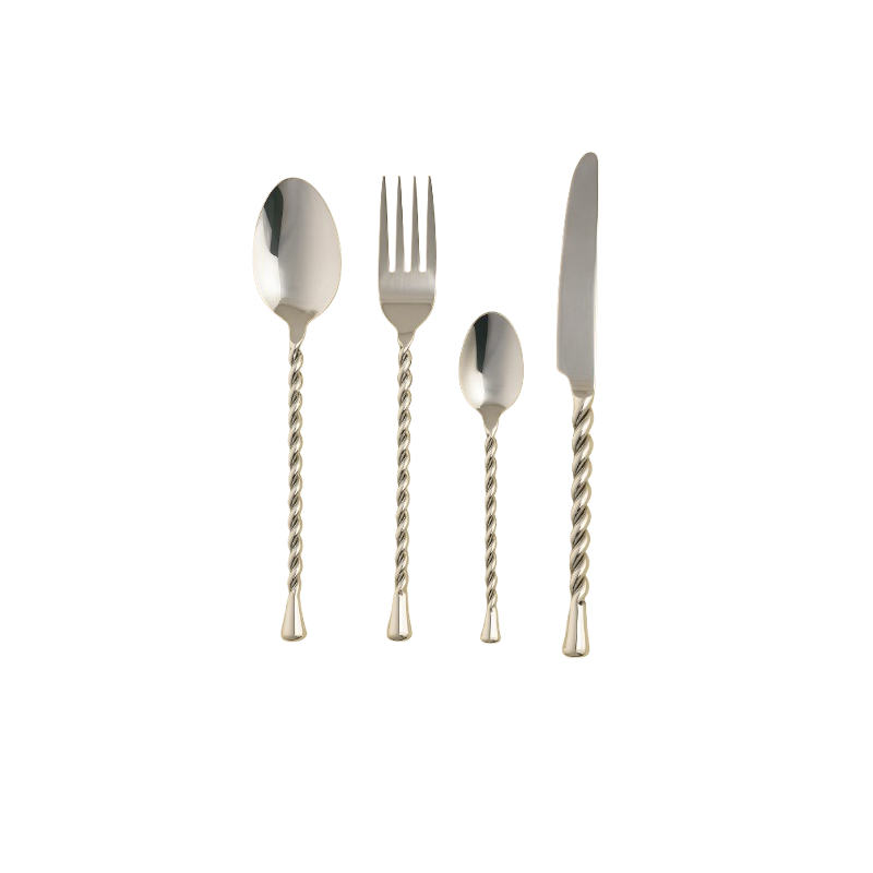 PALMIER Torsadé MENAGERE 24 PCS COUTEAU TABLE